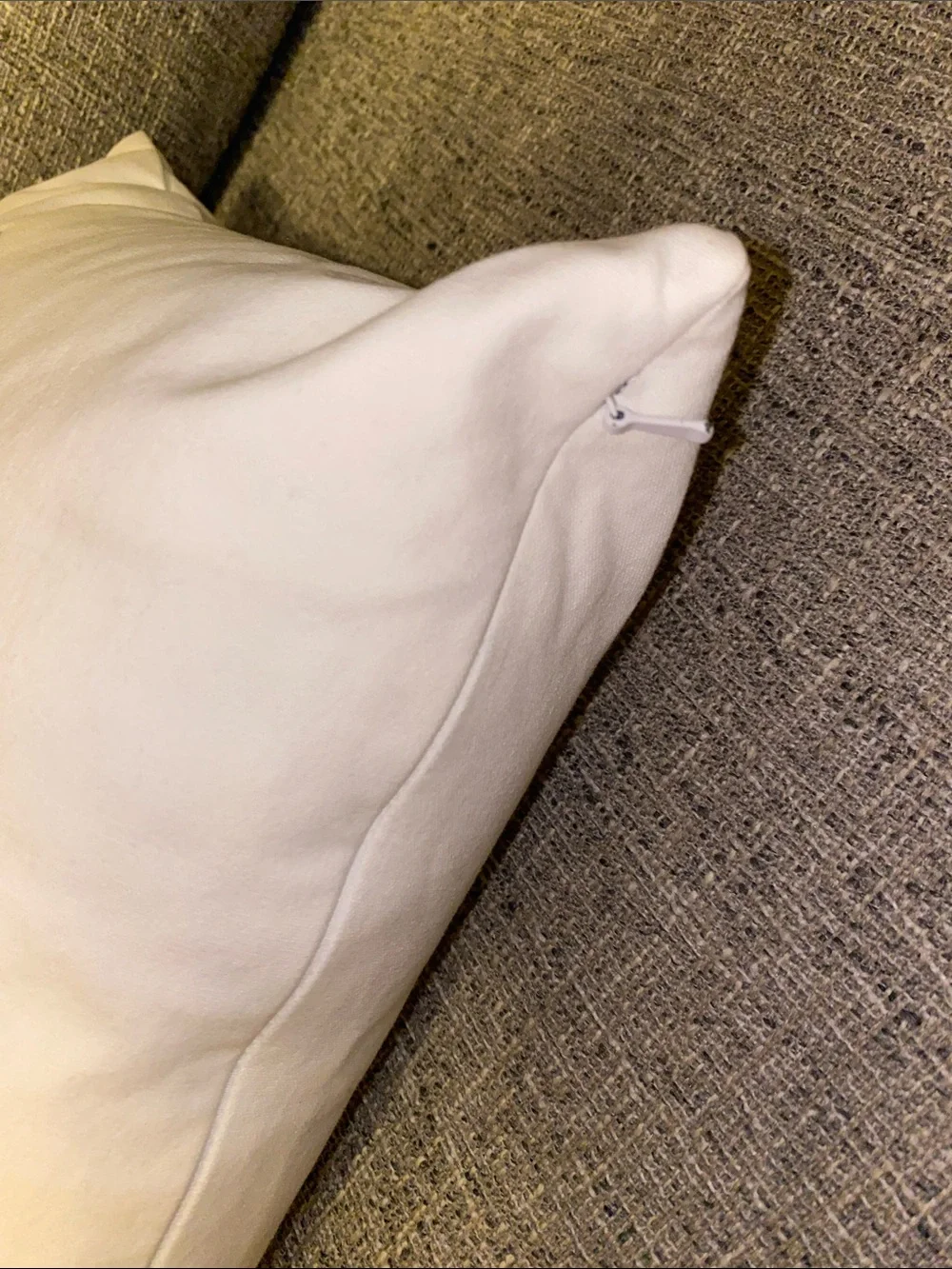 White Script 'relax' Accent Pillow with Black Embroidery